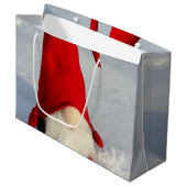 Grand Sac Cadeau Gnome scandinave de Noël (Devant Angle)