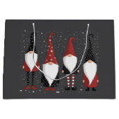 Grand Sac Cadeau Gnomies Lover Funny Gnome Noël (Devant)