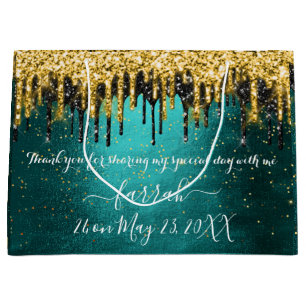 Grand Sac Cadeau Gold Green Black Drives Favoriser Un Grand Cadeau