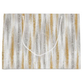 Grand Sac Cadeau Gold Silver Christmas Celebration (Devant)