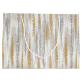 Grand Sac Cadeau Gold Silver Christmas Celebration (Dos)