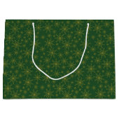 Grand Sac Cadeau Gold Snowflon Holiday (Devant)