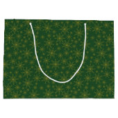 Grand Sac Cadeau Gold Snowflon Holiday (Dos)