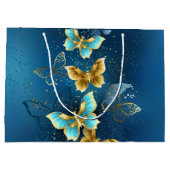 Grand Sac Cadeau Golden butterflies (Dos)