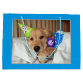Grand Sac Cadeau Golden retriever somnolent dans l'anniversaire de (Dos)