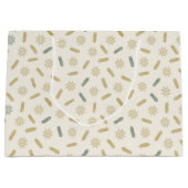 Grand Sac Cadeau Golden Stars et Tree Brunches (Devant)