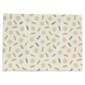 Grand Sac Cadeau Golden Stars et Tree Brunches (Dos)