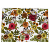 Grand Sac Cadeau Goldfinches dans le jardin (Dos)
