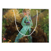 Grand Sac Cadeau Goldilocks et les trois ours (Dos)