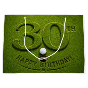 Grand Sac Cadeau Golf 30e anniversaire sur le green de putting