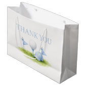 Grand Sac Cadeau Golf bébé garçon Merci (Devant Angle)