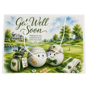 Grand Sac Cadeau Golf Prompt rétablissement envoie des vœux pour go