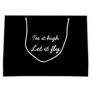 Grand Sac Cadeau Golf tee it high let fly Large Gig