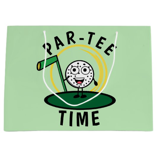 Grand Sac Cadeau Golfers Par-Tee Time (Devant)