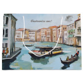 Grand Sac Cadeau Gondolas Et Vaporetto Vénitiens (Devant)