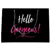 Grand Sac Cadeau "Gorgeous" (Devant)