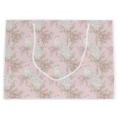 Grand Sac Cadeau Graceful Peacock ornament  (Devant)