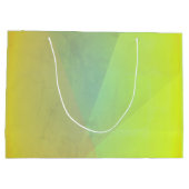 Grand Sac Cadeau Gradation géométrique jaune moderne (Dos)