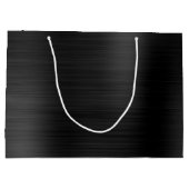 Grand Sac Cadeau Graduation Personnalisée Noir & Or (Dos)