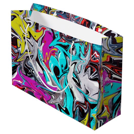 Grand Sac Cadeau Graffiti (Dos Angle)