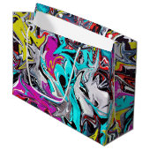 Grand Sac Cadeau Graffiti (Devant Angle)