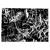 Grand Sac Cadeau Graffiti Abstrait Collage Motif d'impression (Dos)