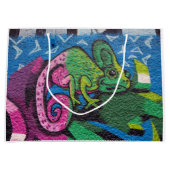 Grand Sac Cadeau Graffiti coloré Chameleon (Devant)