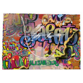 Grand Sac Cadeau Graffiti griffé, rayé ou briques PEINTES (Dos)