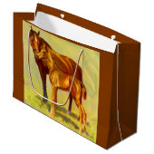 Grand Sac Cadeau grand cheval petit cheval (Devant Angle)