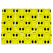 Grand Sac Cadeau Grand Jaune Happy Face Allover (Devant)