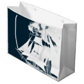 Grand Sac Cadeau Grand navire et nuages Nautique (Devant Angle)