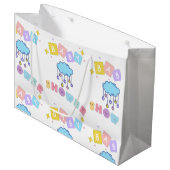 Grand Sac Cadeau Grand sac-cadeau pour Baby Shower (Devant Angle)