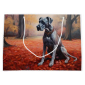 Grand Sac Cadeau Grande Danse en automne Feuilles automne Inspirati (Devant)