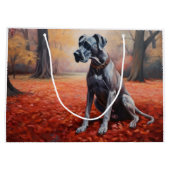 Grand Sac Cadeau Grande Danse en automne Feuilles automne Inspirati (Dos)