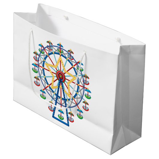 Grand Sac Cadeau Grande roue (Devant Angle)