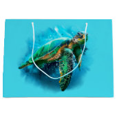 Grand Sac Cadeau Grande tortue de mer (Devant)