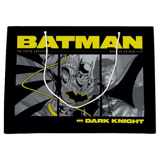 Grand Sac Cadeau Graphique à écran tridimensionnel Batman Comic (Devant)