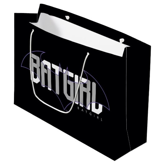Grand Sac Cadeau Graphisme du nom high-tech de Batgirl (Devant Angle)