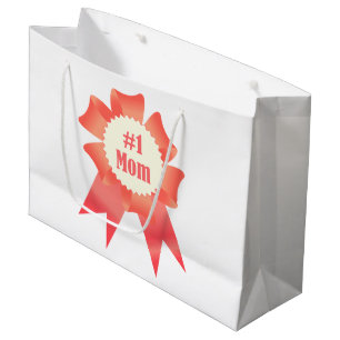 Grand Sac Cadeau Gratitude Numéro Une maman lauréat du prix ruban