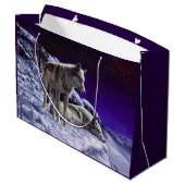 Grand Sac Cadeau Gray Wolves (Dos Angle)