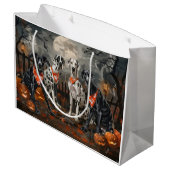Grand Sac Cadeau Great Dane Halloween Éffrayant (Dos Angle)