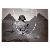 Grand Sac Cadeau Great Sphinx & Gizeh Pyramides Necropolis Egypte (Dos)