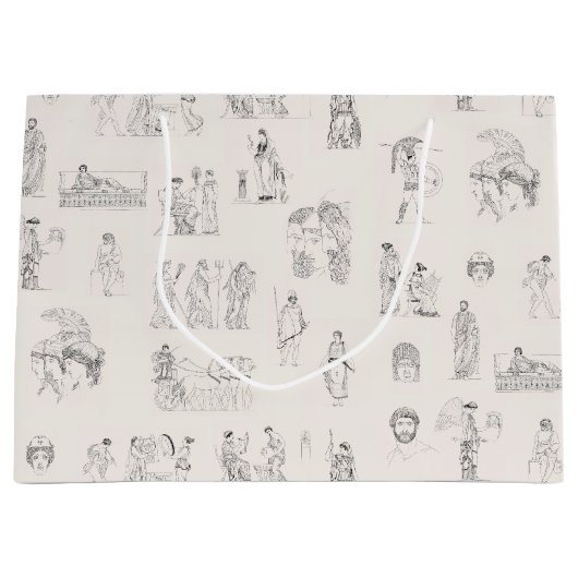 Grand Sac Cadeau Grèce antique Classique Histoire grecque Motif (Devant)
