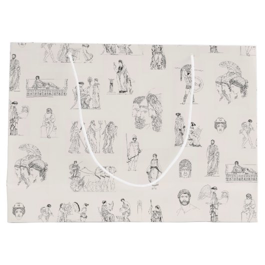 Grand Sac Cadeau Grèce antique Classique Histoire grecque Motif (Dos)