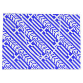 Grand Sac Cadeau Grèce et drapeau grec Personnalisation en bleu car (Dos)