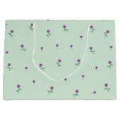 Grand Sac Cadeau Green Floral Ditsy (Devant)