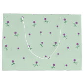 Grand Sac Cadeau Green Floral Ditsy (Dos)
