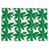 Grand Sac Cadeau Green Leaves Foliage (Dos)