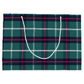Grand Sac Cadeau Green Plaid Gift Bag (Dos)