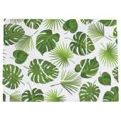 Grand Sac Cadeau Green Tropical Feuille Motif Classy (Dos)